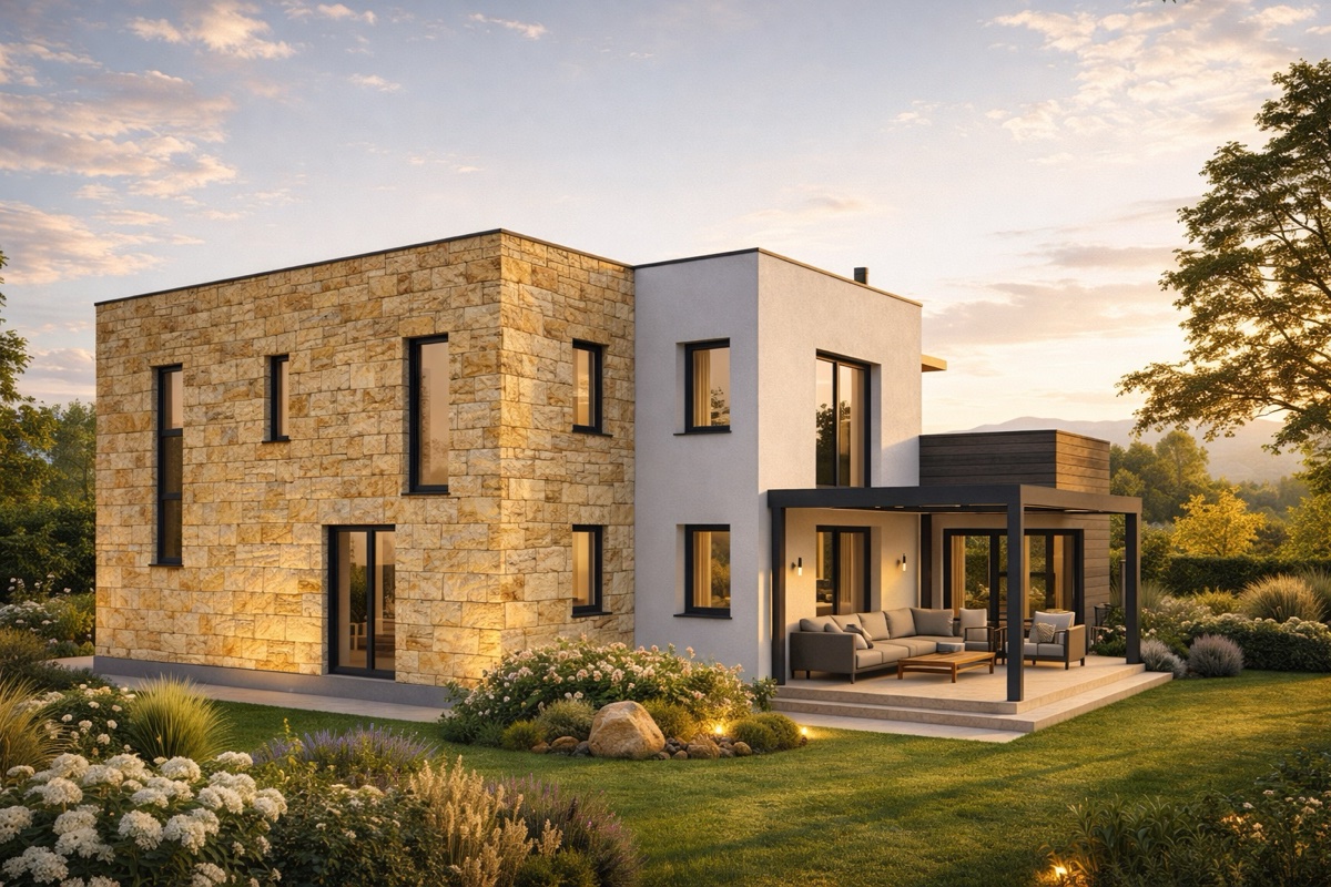 Къща B-102 — Задна фасада