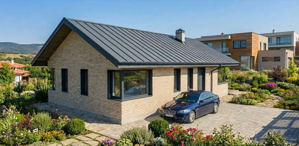 Къща C-104 — Страничен изглед